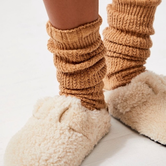 Birkenstock Big Buckle Shearling Clog Mule Eggshell Teddy 38 - Picture 4 of 10